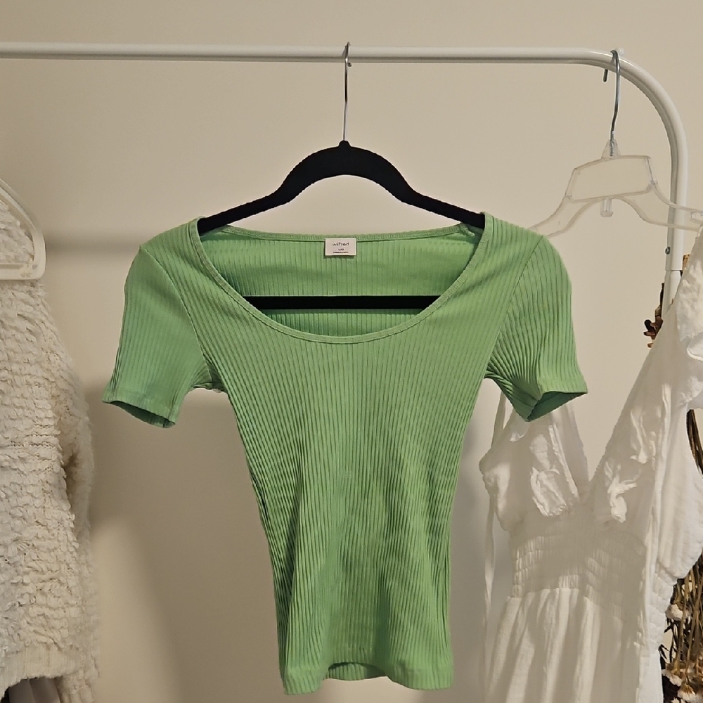 Aritzia Wilfred Ribbed Tee NWOT